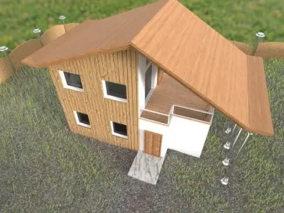 House Exterior 3D model 6