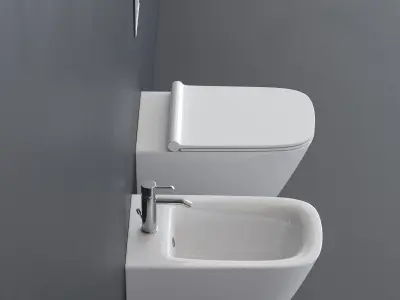 Ceramica Catalano Green Wall-hung WC Low-poly 3D model