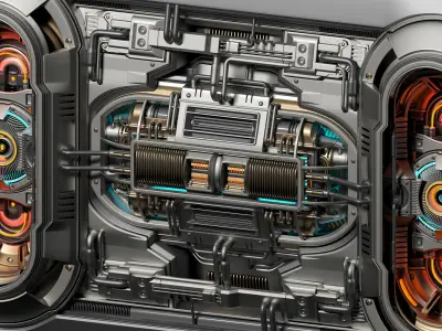 Sci-Fi Kitbash - Futuristic Panel 1 - Mega Element 3D model