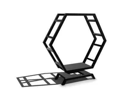 Modular Wheel Display Hex Pattern 3D print model