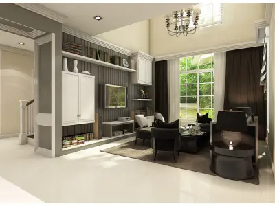 Living area 3D model