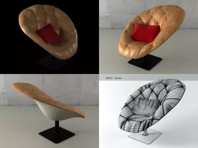 Bohemian armchair 3D model