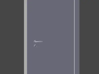 White Door 3D model get