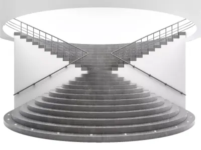 Spiral stair 3D model