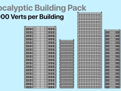 Apocalyptic Building Pack 3D model