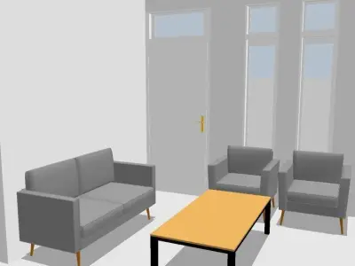 3d house plan  3D model