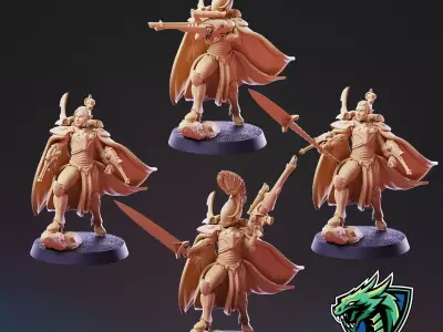 Space Elf Vanquisher Male Leader 3D print model