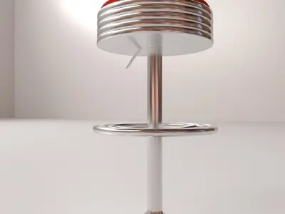 Bar Stool v3 3D model