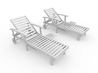 Sun Lounger 28 3D model