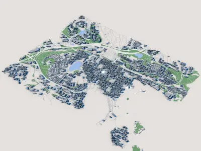 Kuopio City Finland 3D model