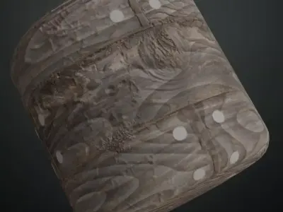 Celtic Patterned Carved Wood Panel PBR Seamless Texture