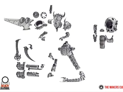 Iron Hive - Iron Lord - pack2 SkyLord and PsyLord 3D print model