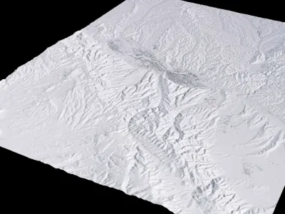 Lanzhou China City Landscape 3D Model 3D model