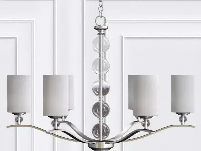 ENGLEHORN chandelier with four candle holders 3D model