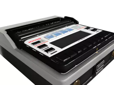 Retro Electronic Lab Device Low-poly 3D model