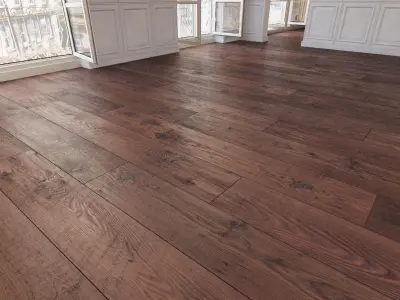 Wooden floor 30 WITHOUT PLUGINS 3D model