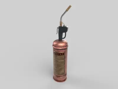 fire extinguisher Low-poly 3D model 48