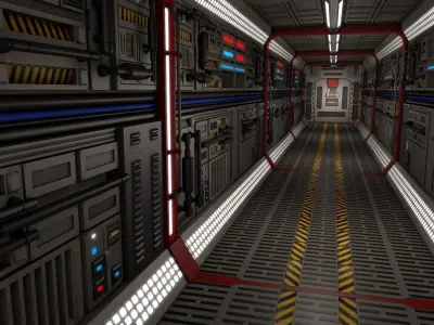 Sci Fi Interior 3D model