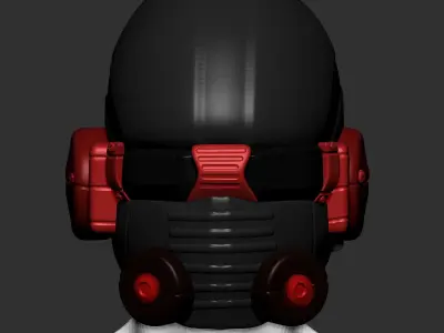 helmet high poly sculpt 3d printable 3D model 3D model 8