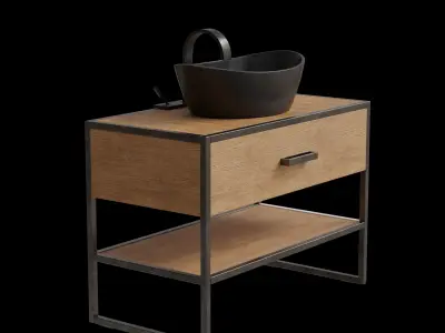 Modern Bathroom Furniture Design Free 3D model