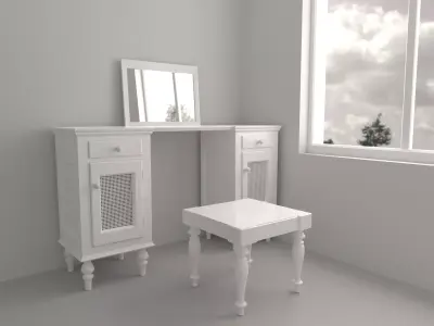 dressing table 3D model