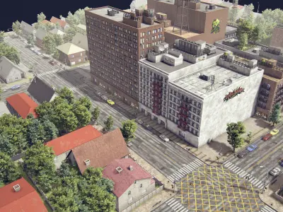Realistic Realistic Unity City 4 Low-poly 3D model