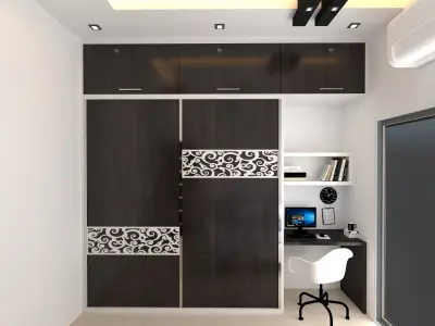 Modren Living Area 3D model