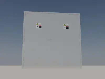 Metal Door Free 3D model