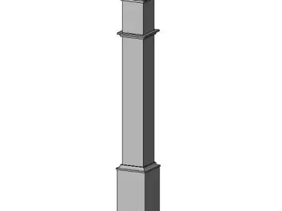 M Post - Newel Free 3D model