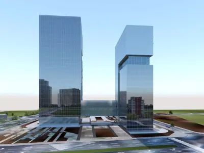 Office Building 3D model 528