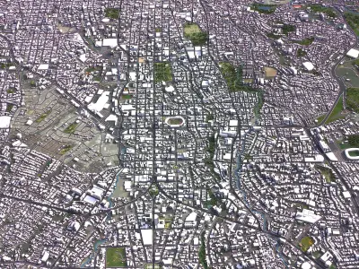 San Salvador - 3D City Model Low-poly 3D model