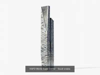 Riyadh tallest buildings 3D model