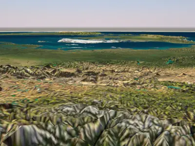Flat Earth 8K 3D model