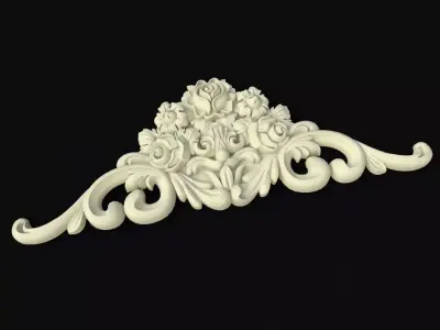 dekor ornate ornament 3D model 13