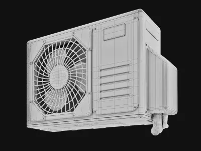 Sci-Fi Air conditioner 01 3D model