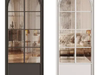 Interior door 11 Low-poly 3D model