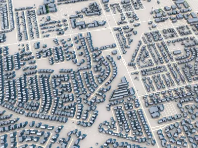 Gilbert City Arizona USA 3D model