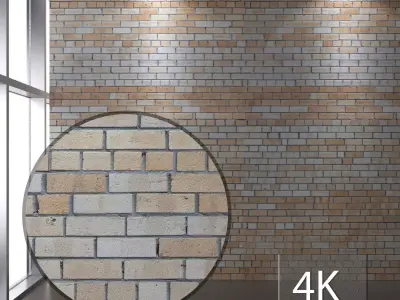Brickwork amber 139 Texture
