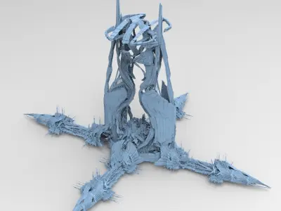 Saturn deep cloud relay tower 3 versions  3D model
