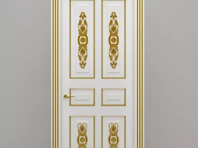 Door classic 3D model purchase