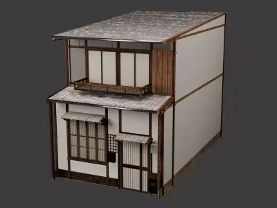 Realistic House Japan Style - 4K Res Texture Free 3D model