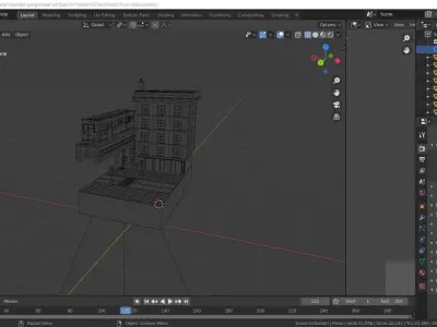 New York Train  Low-poly 3D model