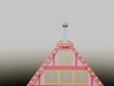 European Building Free low-poly 3D model