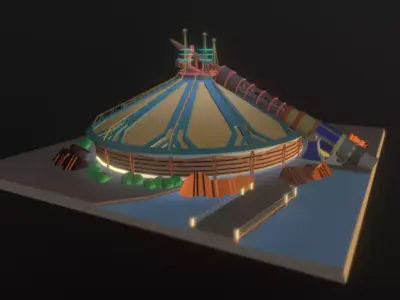 space moutain disneyland paris  3D print model