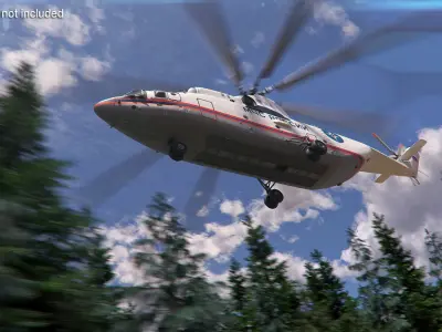  Russian EMERCOM Helicopter Mi-26 Rigged 