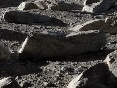 Rocky scene 3D model