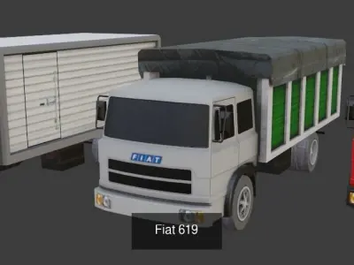 European Trucks set 3D Model Pack