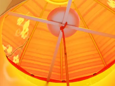 Round Chinese Lantern 3D model