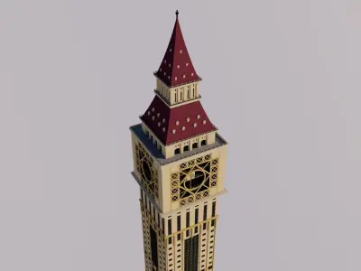 Al Yaqoub Tower - Dubai UAE 3D model