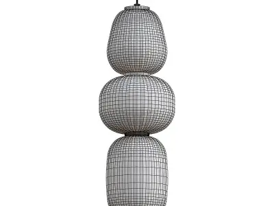 LAMPION TRIPLE STACKED 3D model